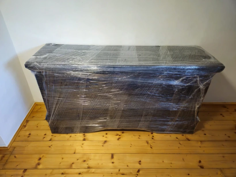 Dresser wrapped for transport by FlexiTrans